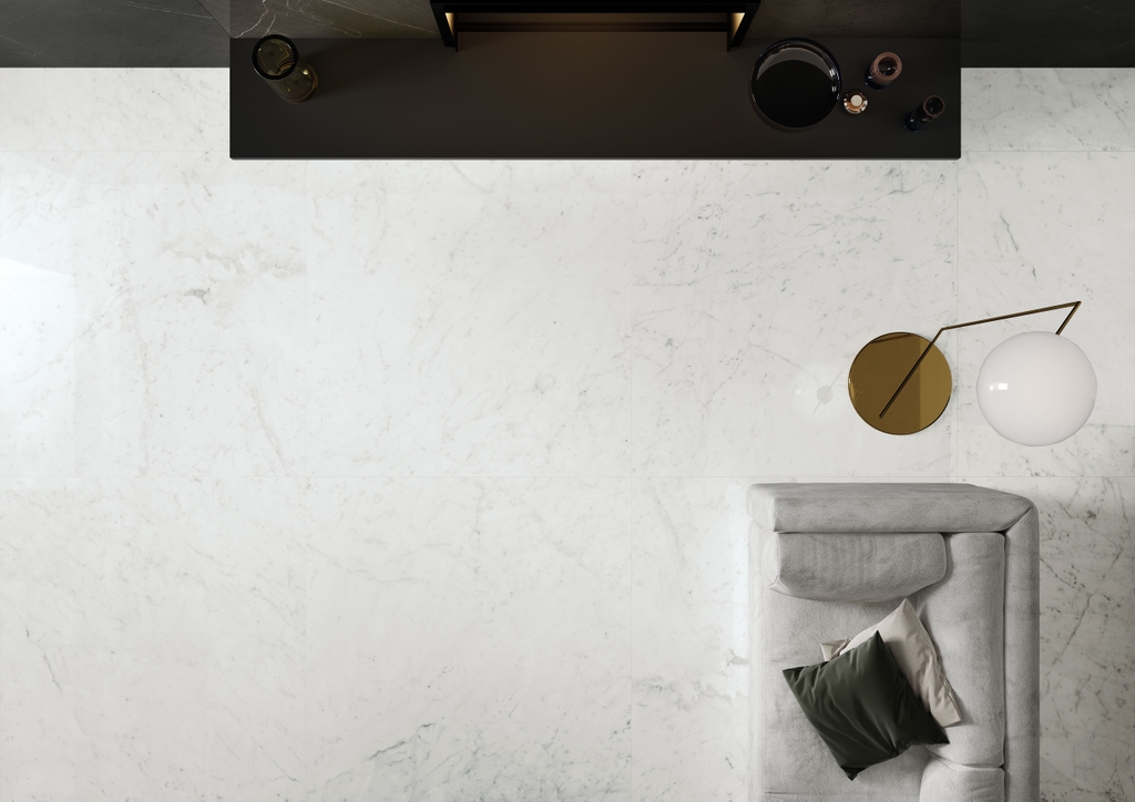 Gạch Ý 1200x1200 men Matt Porcelain STATUARIETTO MW0112L