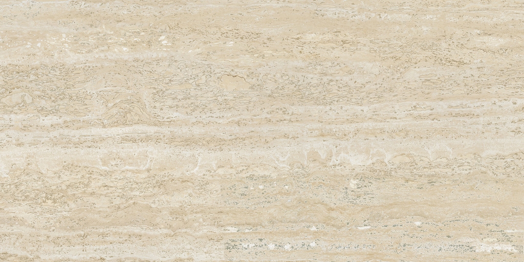 Gạch Ý 600x1200 men Matt Porcelain TRAVERTINO BEIGE VEIN CUT TR03BA