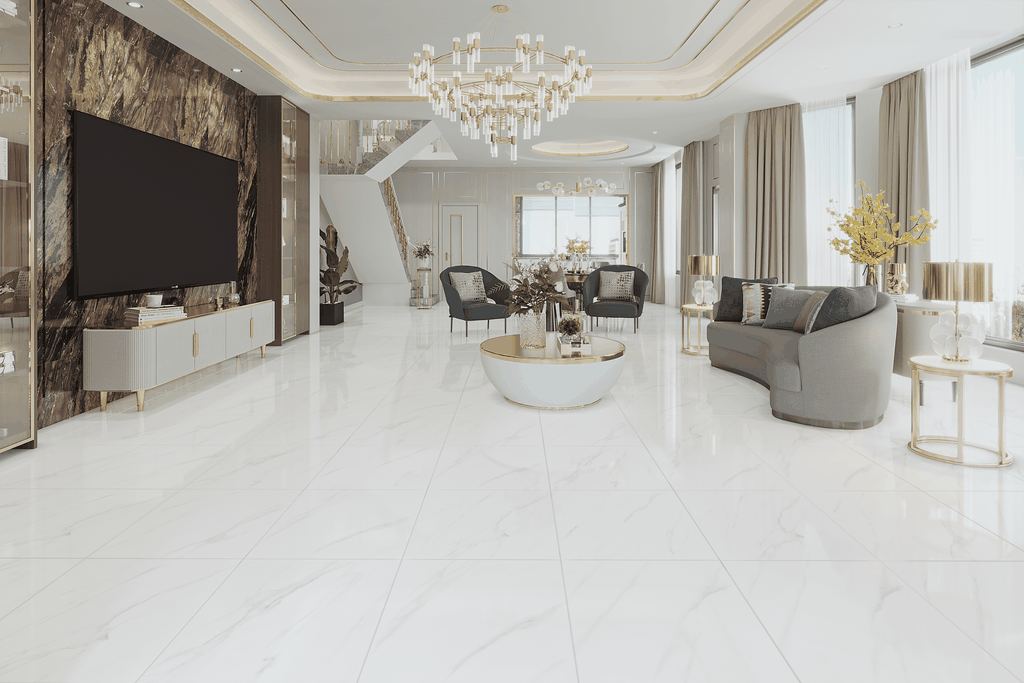 Gạch 600x600 men Bóng Porcelain TTB601