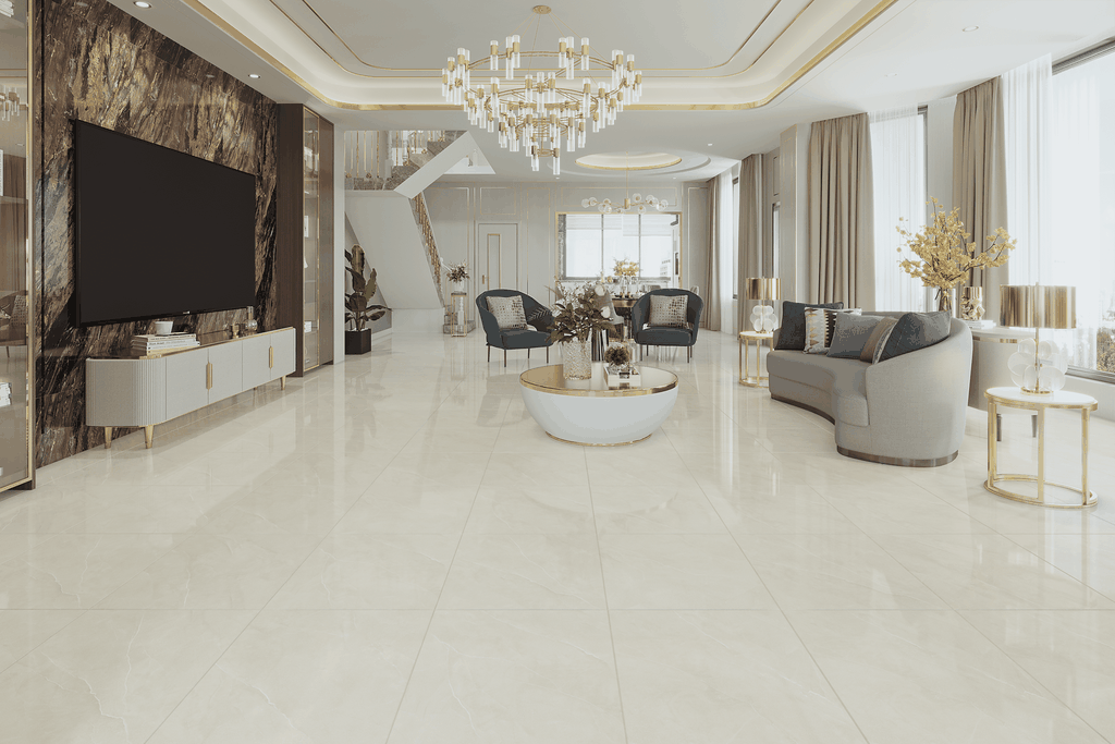 Gạch 600x600 men Bóng Porcelain TTB603A