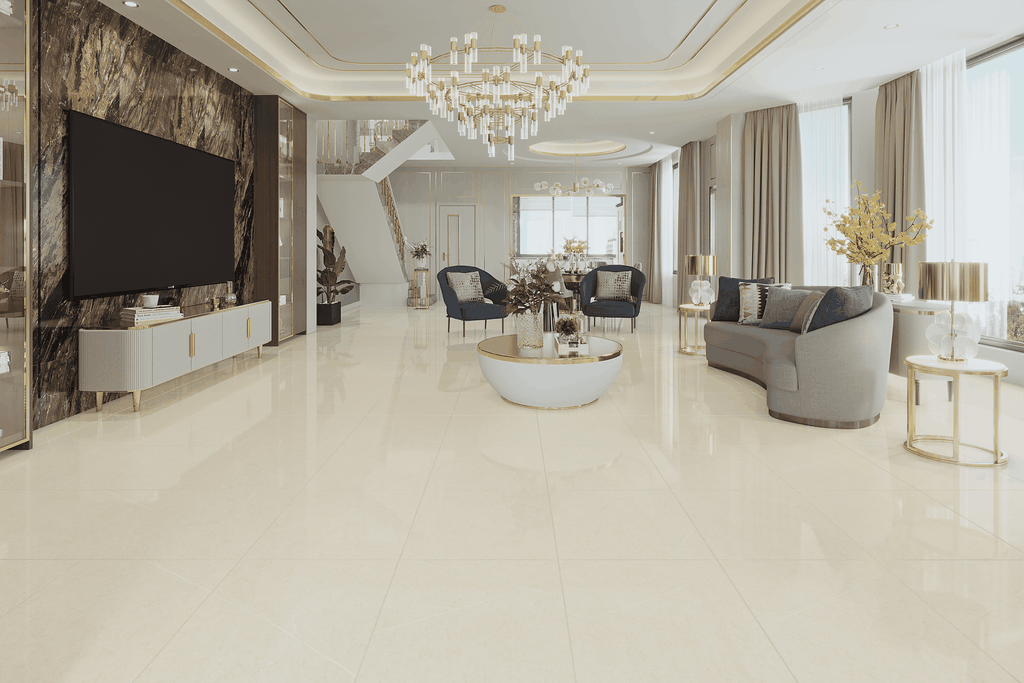 Gạch 600x600 men Bóng Porcelain TTB605A