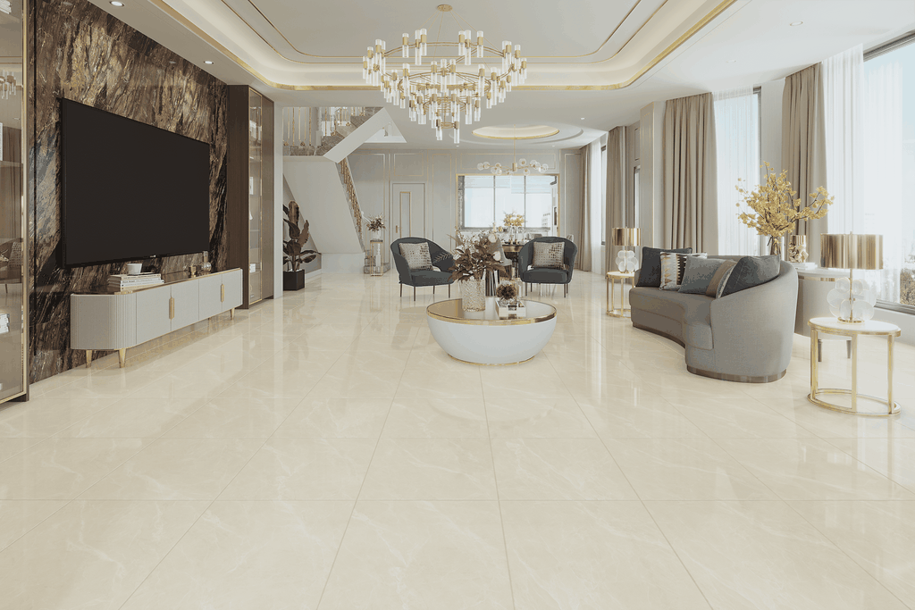 Gạch 600x600 men Bóng Porcelain TTB606A