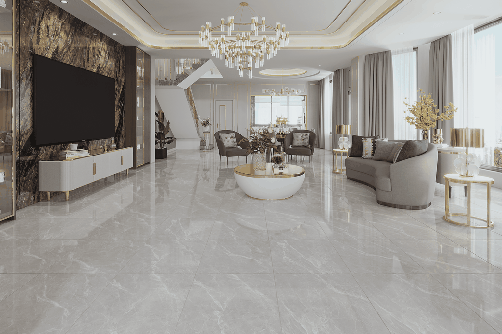 Gạch 600x600 men Bóng Porcelain TTB606B