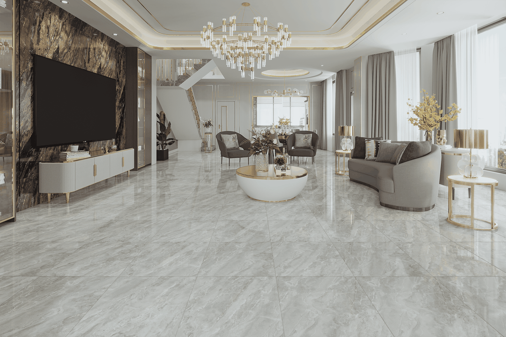 Gạch 600x600 men Bóng Porcelain TTB608B