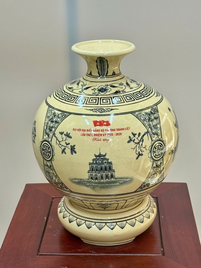 Bình Tài Lộc Tứ Cảnh Hà Nội Cao 29cm Đại Hội Phường Thanh Liệt