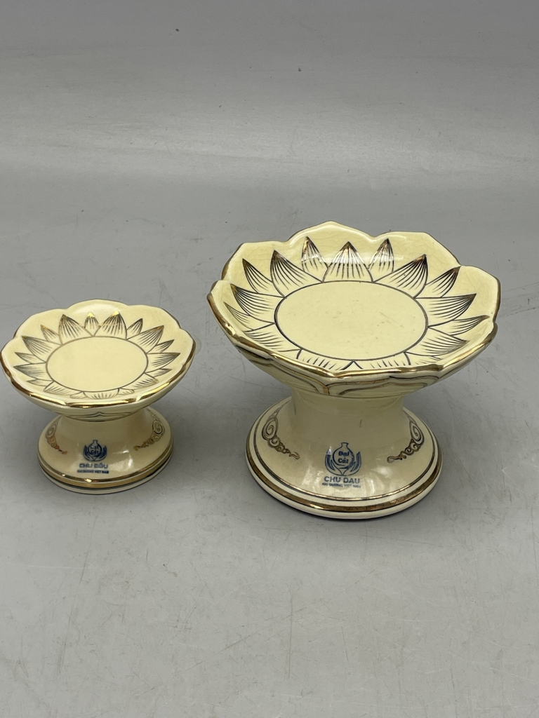 Chân Nến Vẽ Vàng 24K