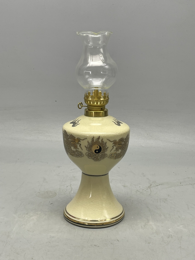 Đèn Dầu Họa Tiết Rồng H16 Vẽ Vàng 24k