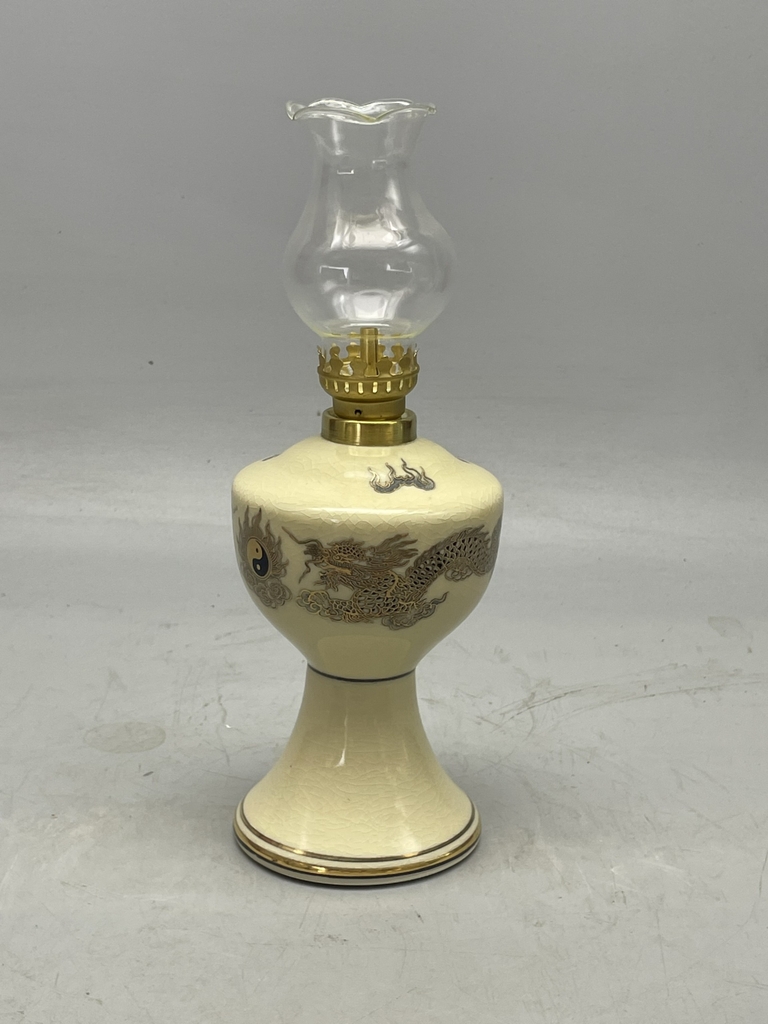 Đèn Dầu Họa Tiết Rồng H16 Vẽ Vàng 24k