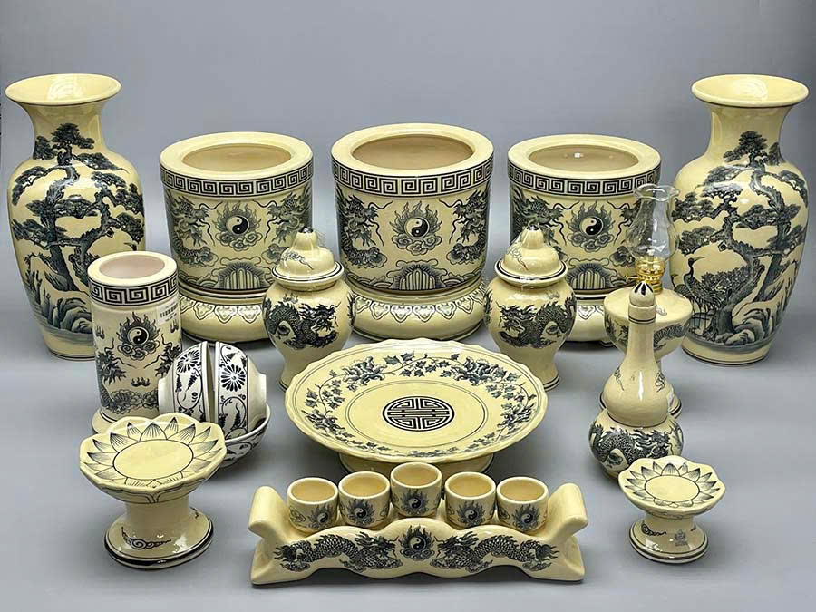 Bộ Thờ Hoạ Tiết Rồng Truyền Thống