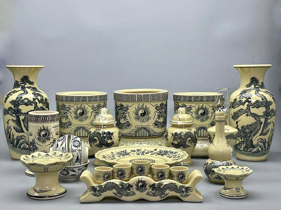 Bộ Thờ Hoạ Tiết Rồng Truyền Thống