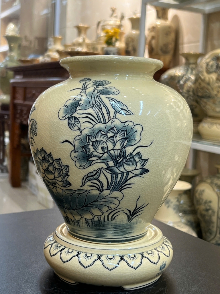 Bình Cát Tường Hoa Sen H21 truyền thống