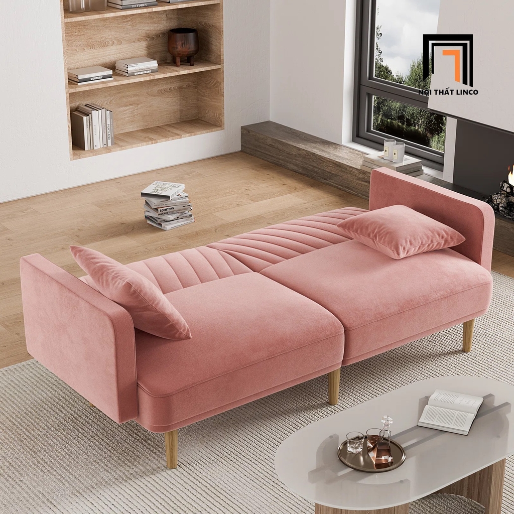 Sofa giường nhỏ gọn, ghế sofa giường xinh xắn, sofa giường bọc vải, ghế sofa giường HCM