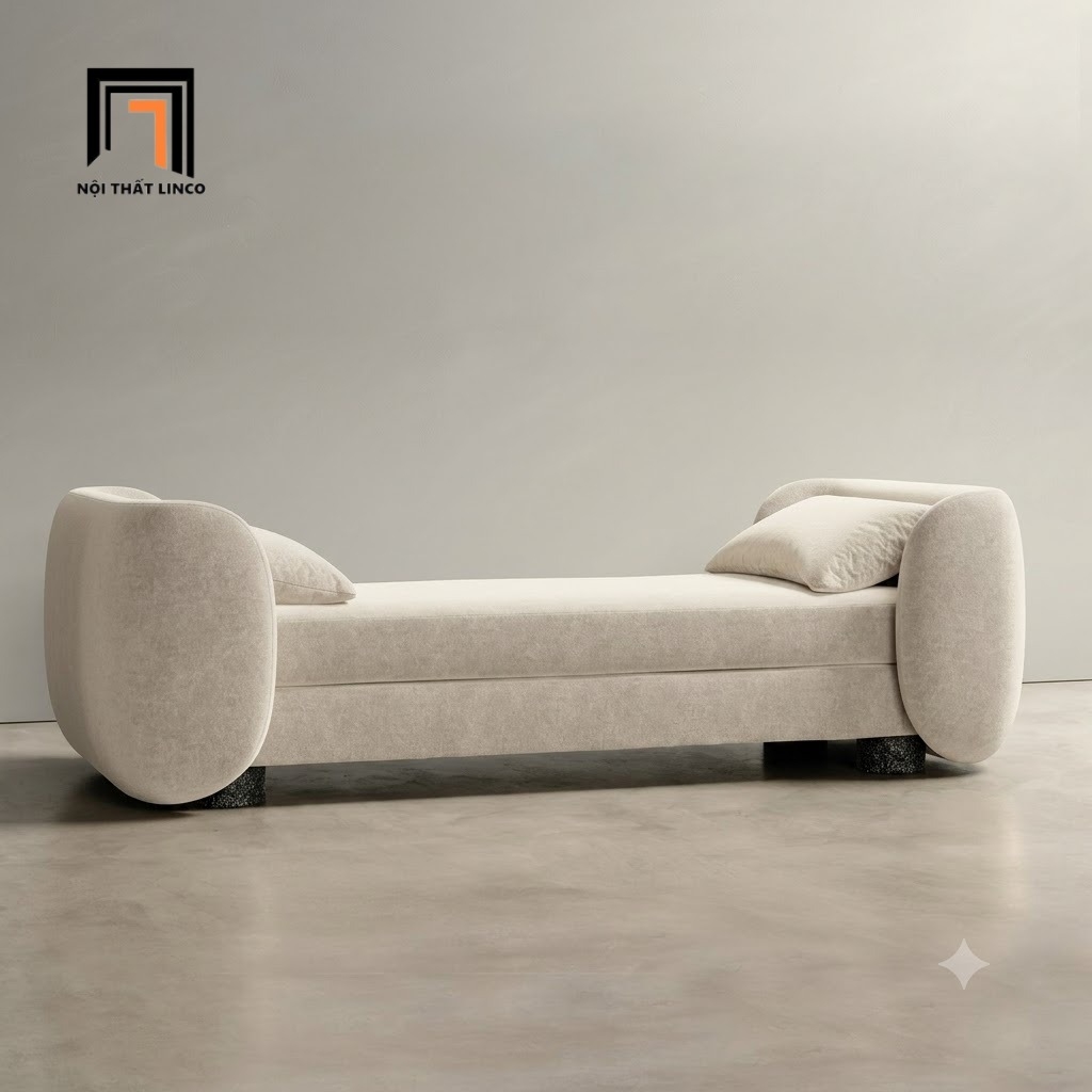 sofa dài 1m4 bọc vải mềm cao cấp