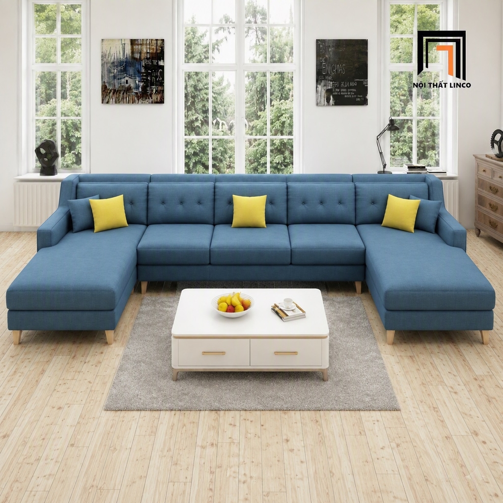 sofa chữ U dài 3m2