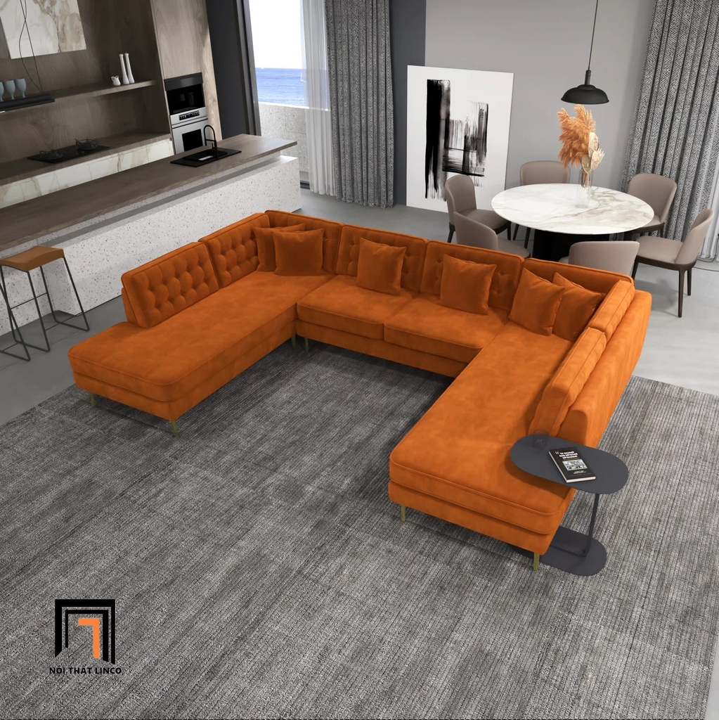 sofa chữ U dài 3m2