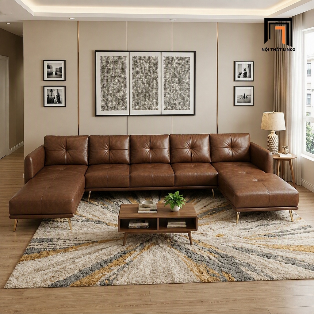sofa chữ U dài 3m1