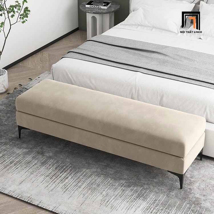 sofa đôn dài 1m4 vải nhung cao cấp