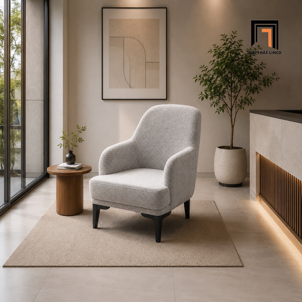 sofa xám trắng thanh lịch