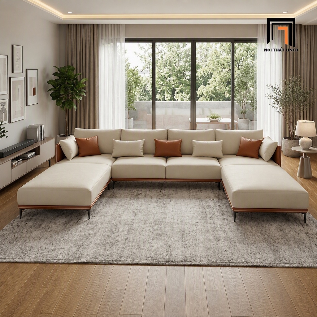 sofa bọc da công nghiệp