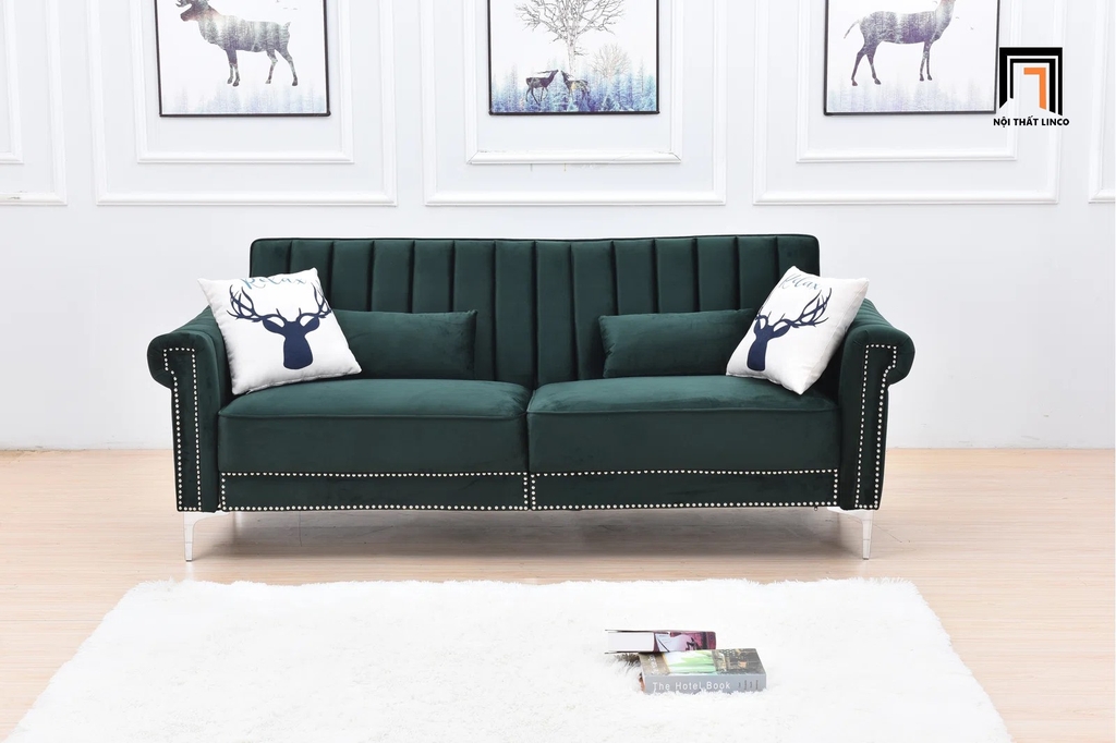 ghế sofa xanh rêu
