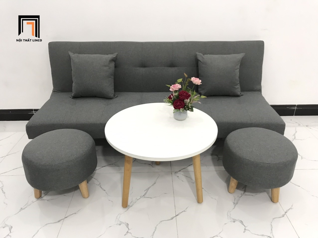 sofa giường xám lông chuột