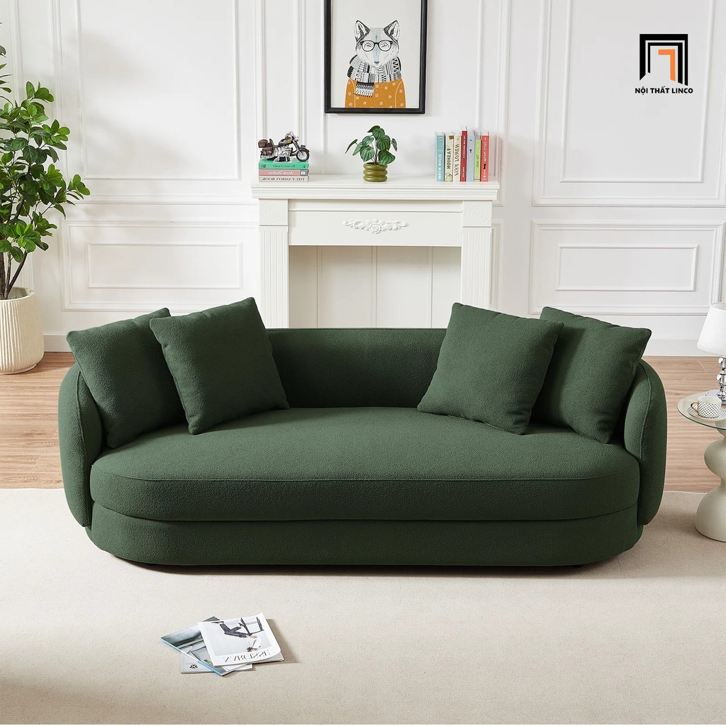 ghế sofa xanh rêu