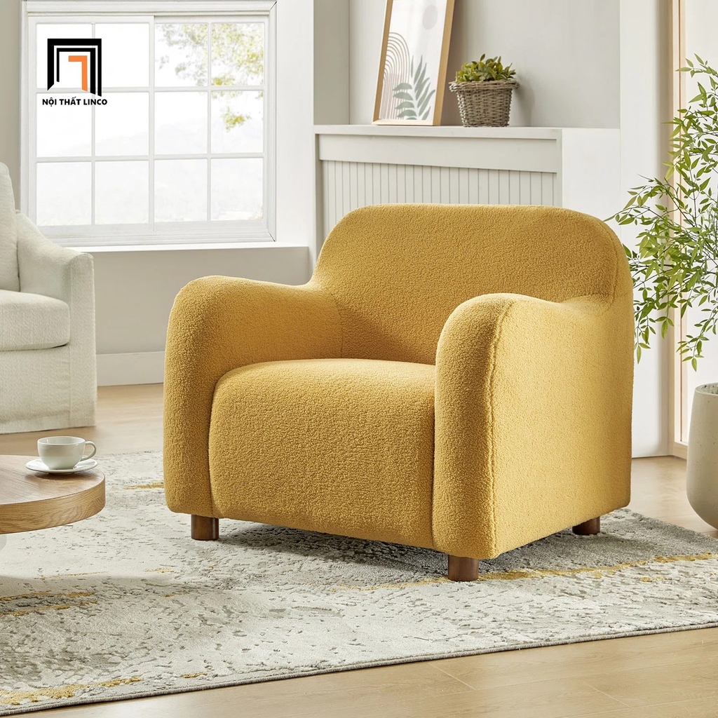 sofa vải lông cừu