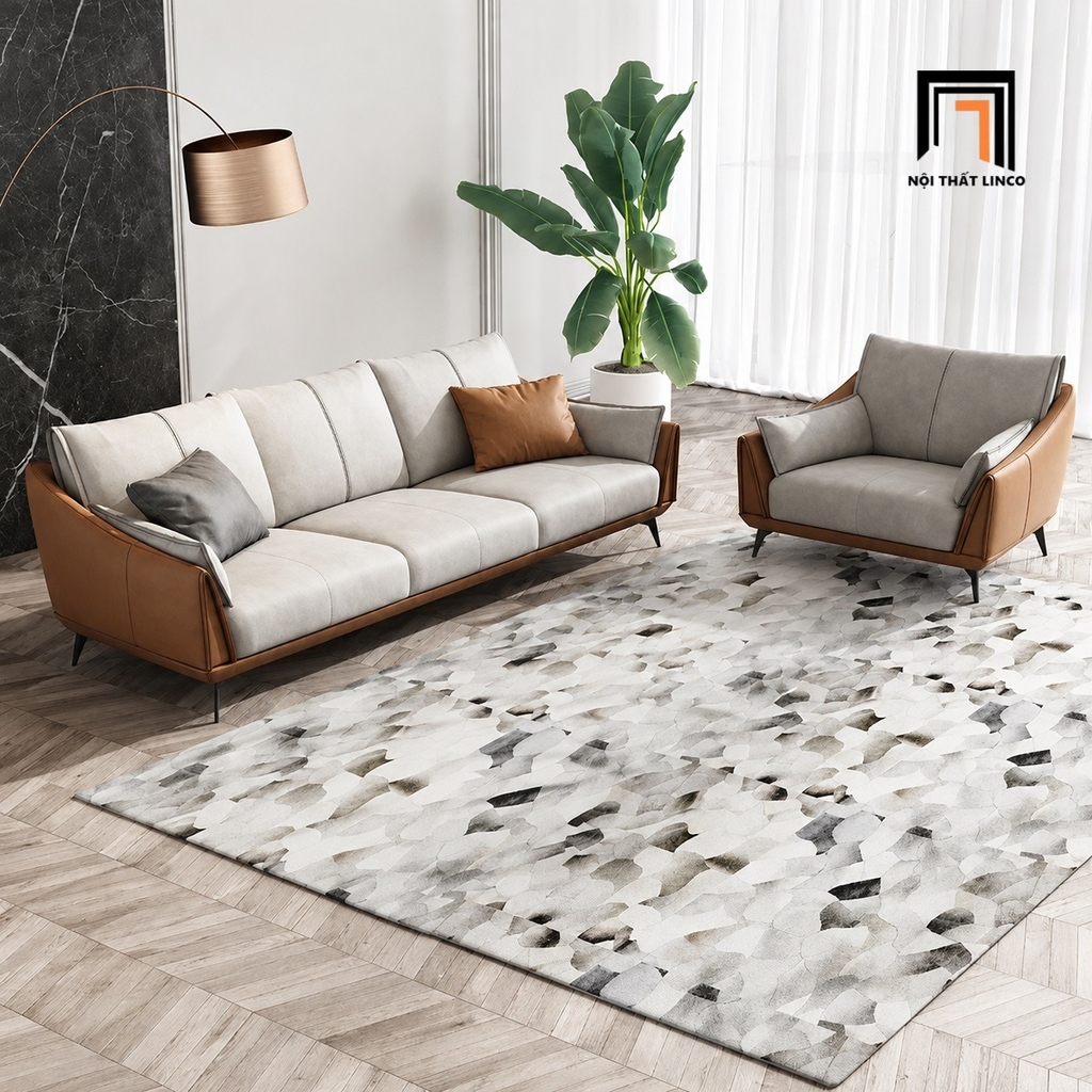 sofa bọc da cao cấp