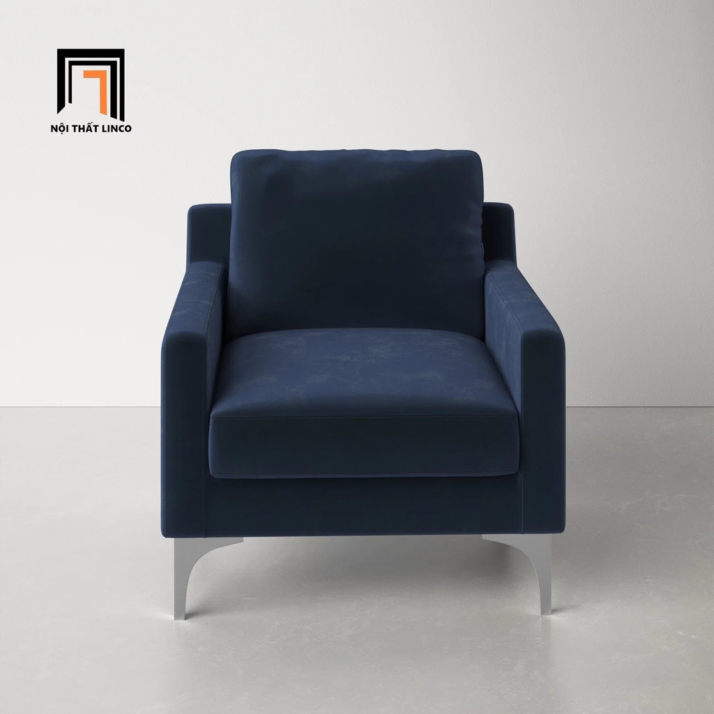 sofa vải nhung xám đen