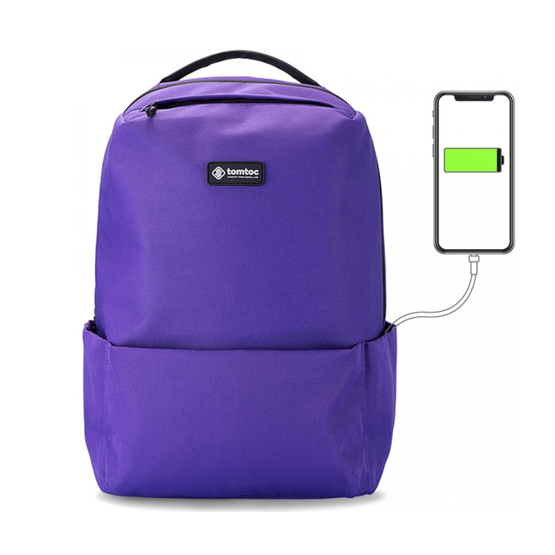 Balo chính hãng TOMTOC (USA) Lightweight Camping cho Laptop 15/16 inch kèm cáp sạc ẩn