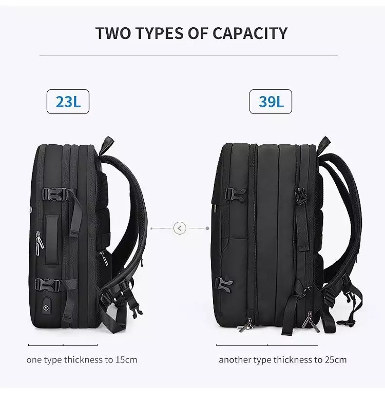 Balo đa năng đựng Laptop, Macbook Mark Ryden mở 180 độ có thể nới rộng kèm cáp sạc ẩn cao cấp