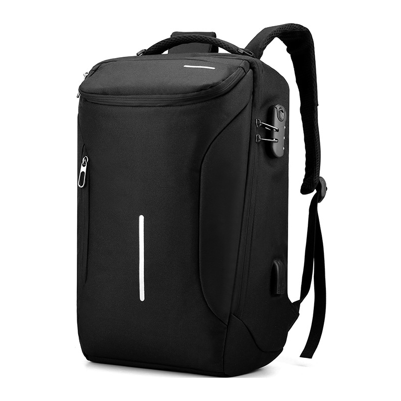 Balo du lịch đựng Laptop 15.6 inch nhiều ngăn, khóa mật mã, khe phone và cáp sạc ẩn tiện lợi