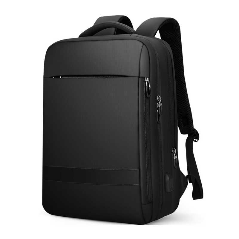 Balo đựng Laptop, Macbook 15.6 inch Mark Ryden 2 ngăn lớn mở 180 độ viền da kèm cáp sạc ẩn cao cấp
