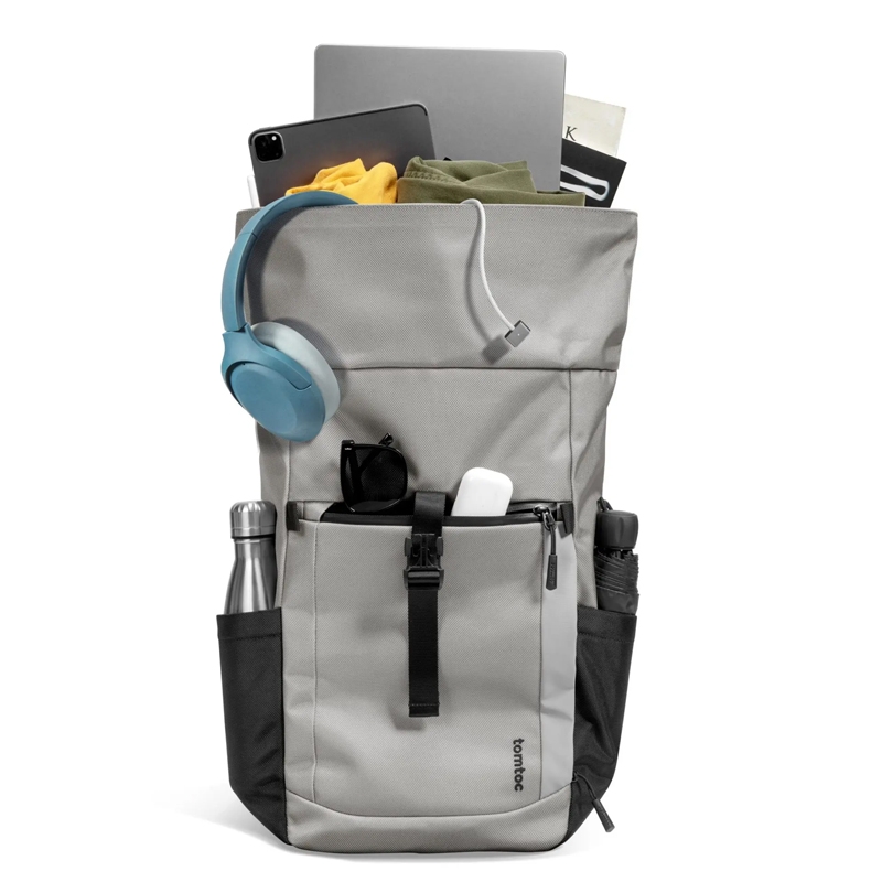 Balo Laptop 16 inch chính hãng TOMTOC (USA) dòng Roll Top - T61 (23L) Travel Commute Casual Daypack