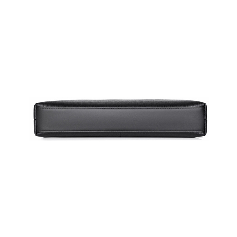 Cặp da công sở đựng Laptop Saqidaishu da vân kèm 2 ngăn kép