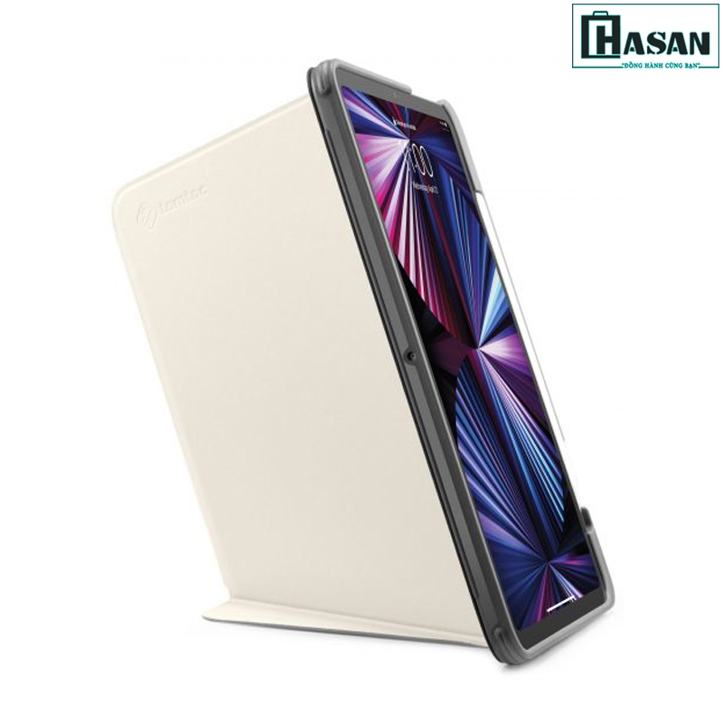 Bao da iPad Pro 12.9 inch M1 2021 chính hãng TOMTOC (USA) từ tính đa góc VERTICAL - B02-008 hỗ trợ sạc không dây APPLE PENCIL