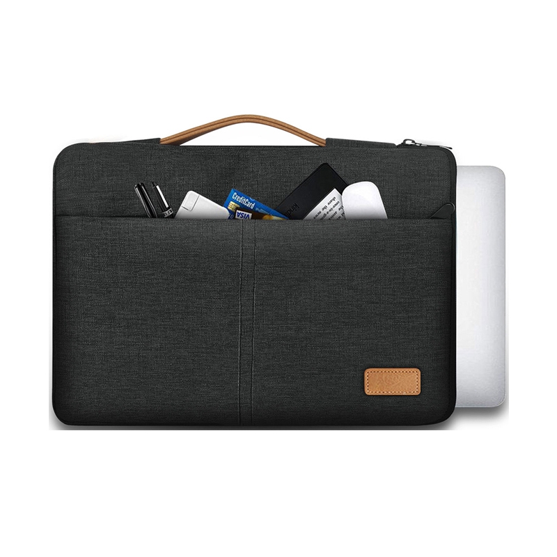 Túi chống sốc Macbook Air, Macbook Pro, Laptop đường chỉ giữa kèm quai xách