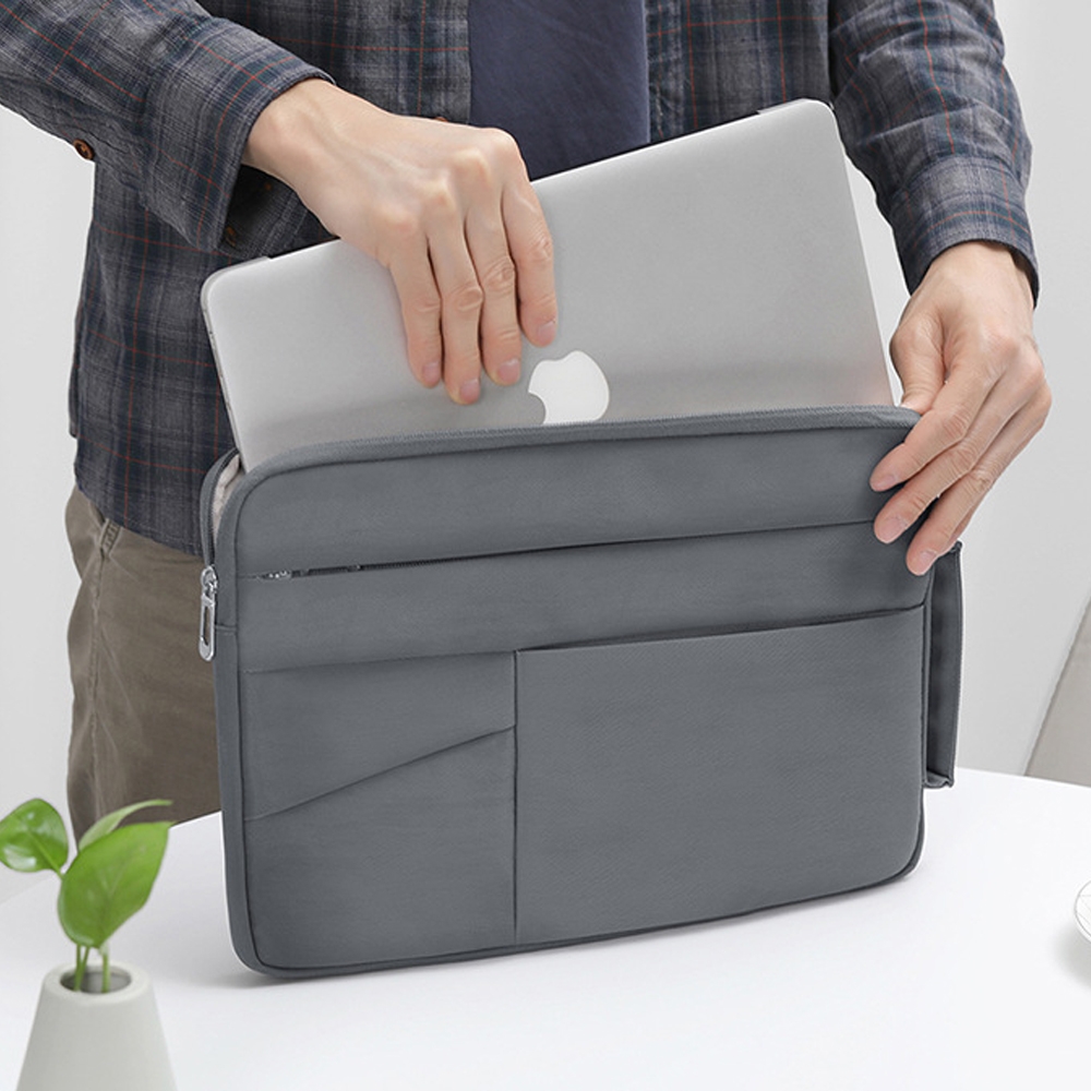 Túi chống sốc Macbook, Laptop BUBM nhiều ngăn kèm quai xách đứng sang trọng
