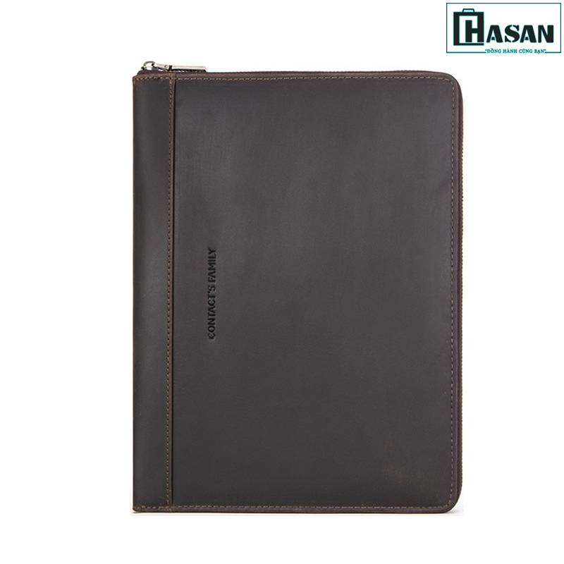 Túi da Padfolio tiện ích Contact Family đựng iPad Pro 10.5 inch da bò sáp nguyên miếng