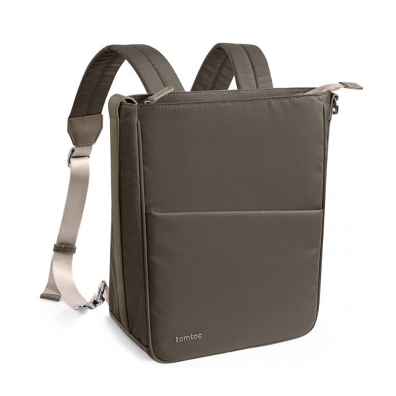 Túi đeo kiêm balo chính hãng TOMTOC (USA) Slash Sling bag Taupe - H63 cho Ultrabook