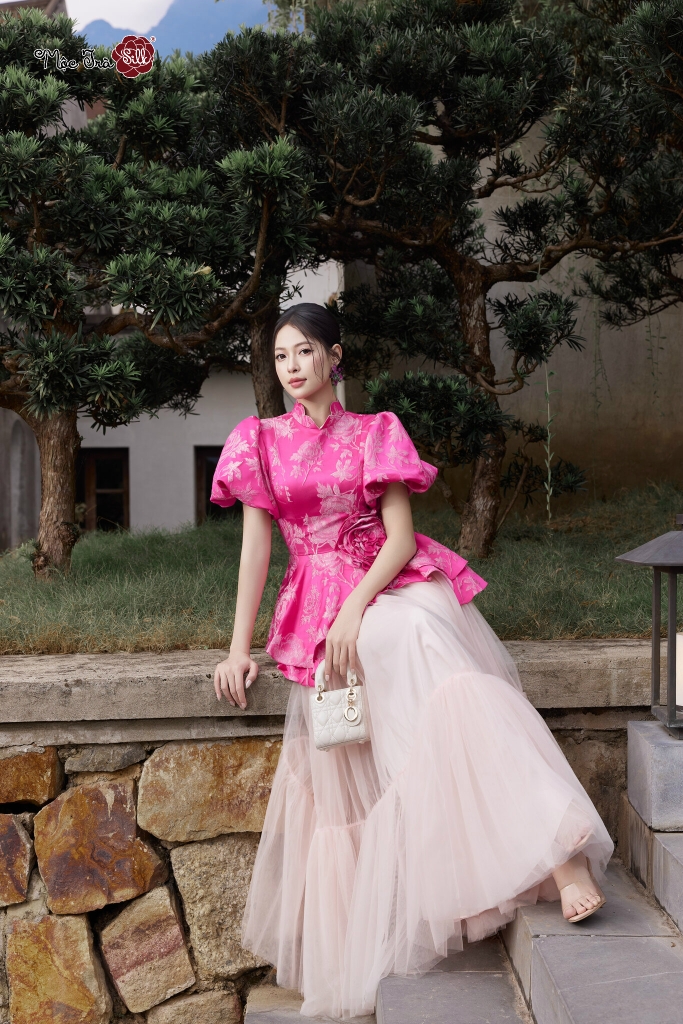 Chân váy Hồng Tơ Nguyệt