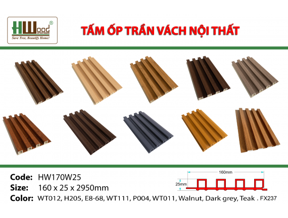 HW170W25ID E8-68 160x25x2950 Lam sóng