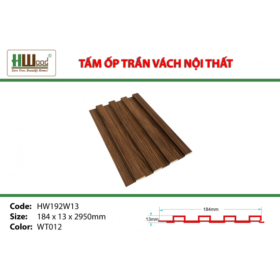 HW192W13ID WT012 184 x 13 x 2950 Lam sóng