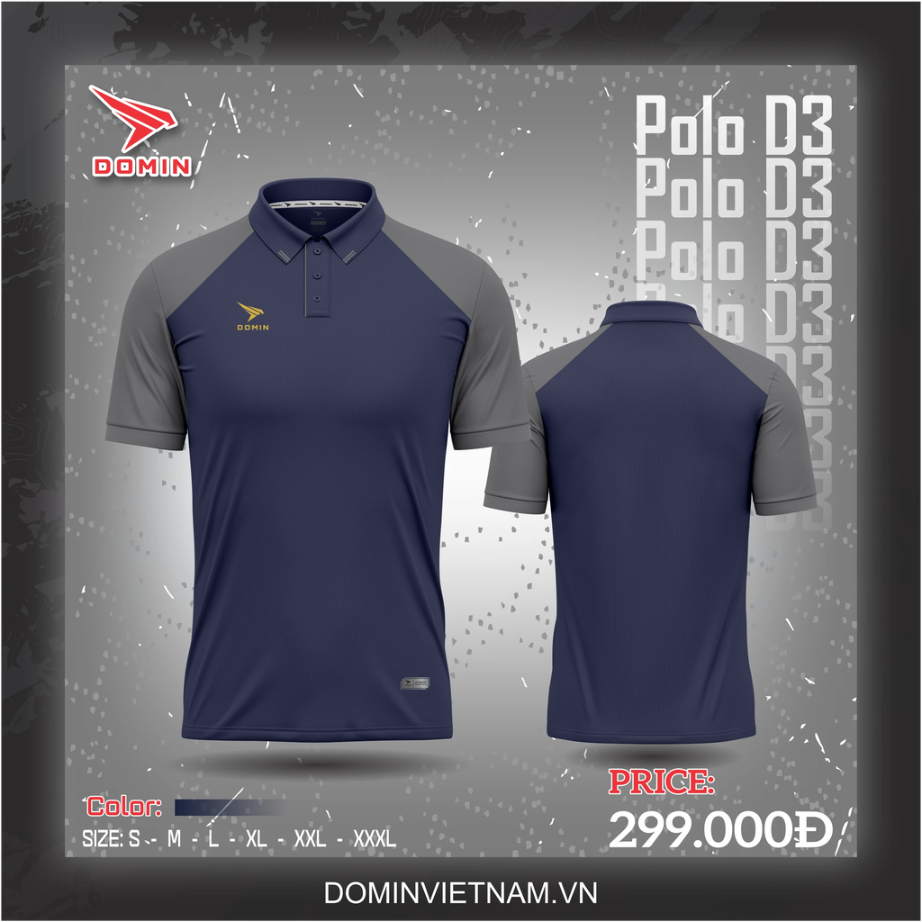 Áo Polo Thể Thao Domin D3 - Màu Navy