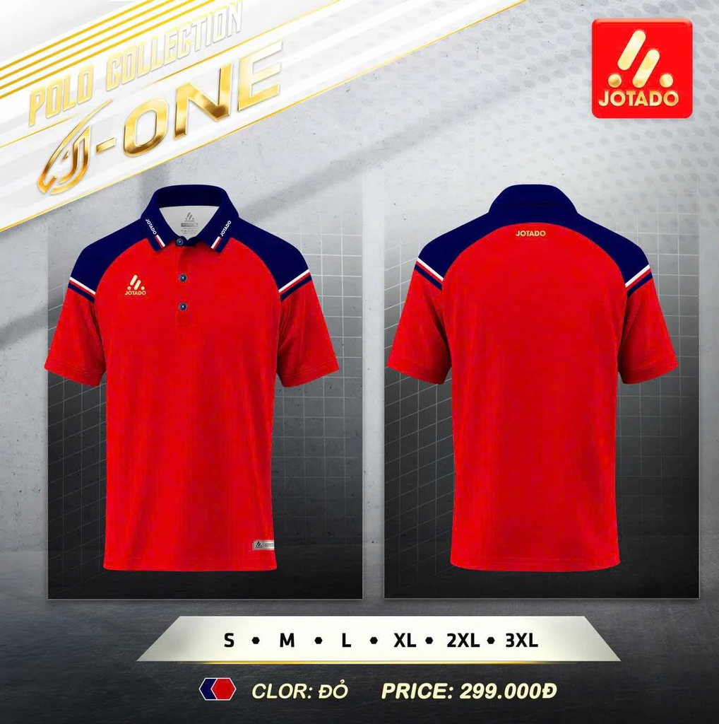 Áo Polo Thể Thao Jotado J1 - Màu Đỏ