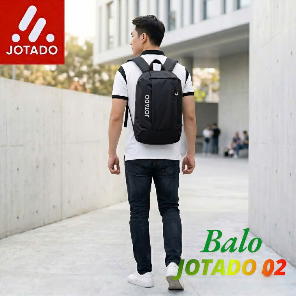 Balo Thể Thao Jotado 02 Cao Cấp Domin - Màu Đen