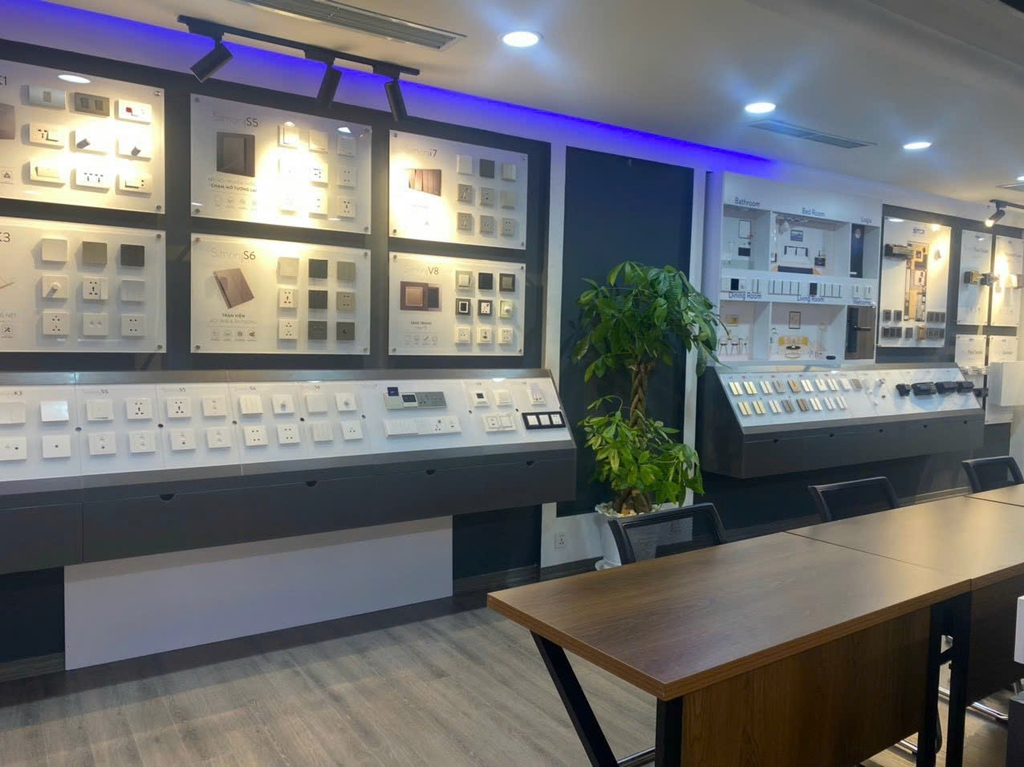 Showroom thiết bị điện simon chính hãng