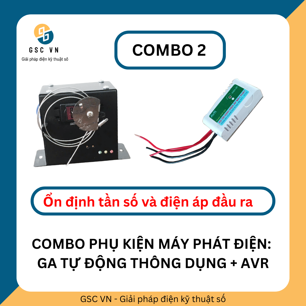 COMBO PHỤ KIỆN MÁY PHÁT ĐIỆN (GA TỰ ĐỘNG + AVR)