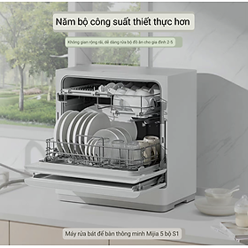 Máy Rửa Bát Xiaomi Mijia 5 Bộ S2 – Khử Trùng 99,9% Kết Nối App Mihome