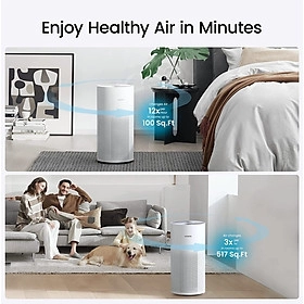 Máy Lọc Không Khí Smartmi Air Purifier Tiêu Chuẩn Mỹ Khử Khuẩn Kết Nối App Phù Hợp Diện Tích 40m2 - Hàng Chính Hãng